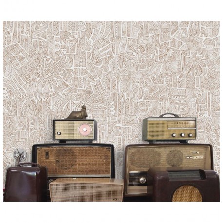 GLIFO BROWN - FABRIC