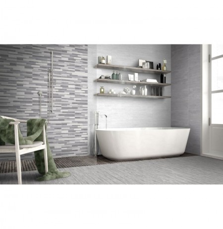 COTTAGE MOSAICO MIX GRIS 20X50